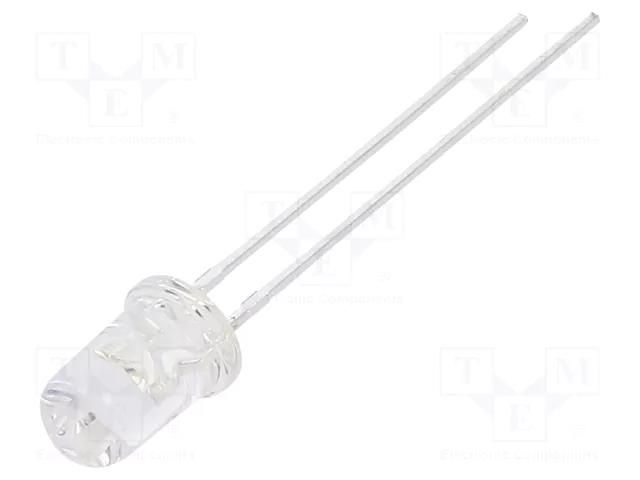 LED; UV-A; 25°; 15mA; 395nm; 2.8÷4VDC; THT; Front: convex; 270mcd LUCKYLIGHT LL-504UVAC2V-Q5D