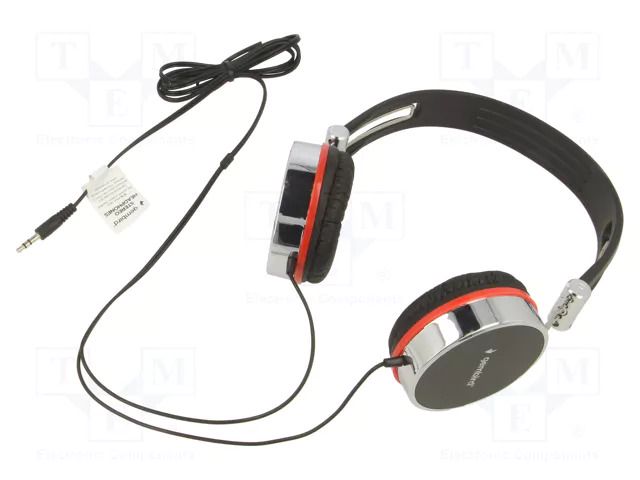 Headphones; black,silver; Jack 3,5mm; headphones; 1.5m; 32Ω; 108dB GEMBIRD MHP-903