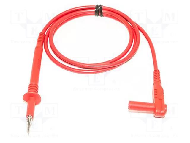 Test lead; 20A; probe tip,angular banana plug 4mm; Urated: 1kV MUELLER ELECTRIC BU-4062-M-39-2