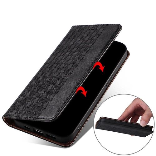 Magnet Strap Case Case for Samsung Galaxy A12 5G Pouch Wallet + Mini Lanyard Pendant Black, Hurtel 5907769342011 5907769342011