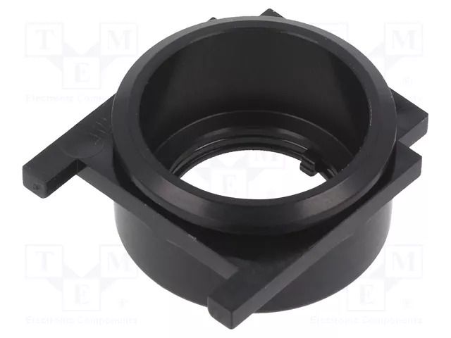 Button holder; 22mm; 61; Ø22.3mm; Face dim: Ø25mm; Body: black EAO 61-9933.1
