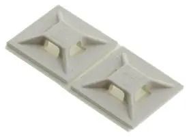 CABLE TIE MOUNT, 4WAY, 19MM, ABS, WHITE, PK500 ABMM-AT-D.