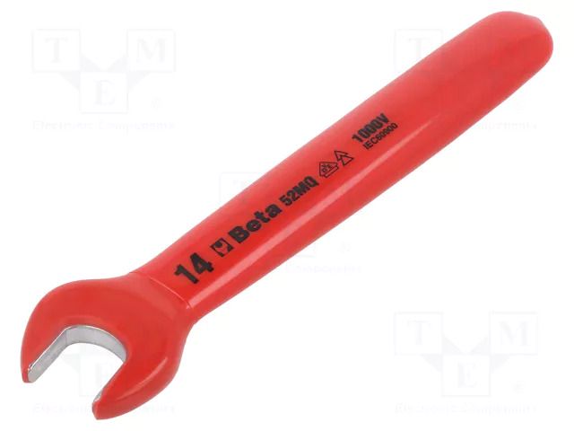 Wrench; insulated,single sided,spanner; 14mm BETA BE52MQ/14