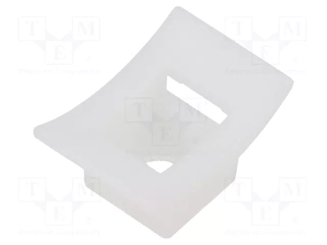 Holder; screw; polyamide,polyamide 6.6; natural; cable ties HELLERMANNTYTON LKC-PA66-NA