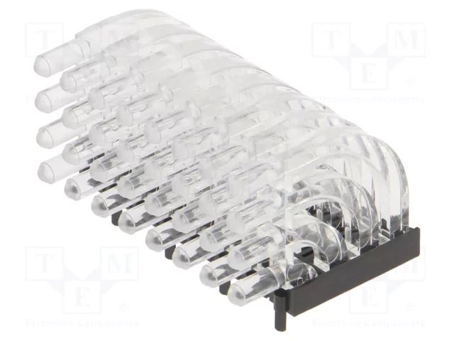 Fiber for LED; Ø3mm; No.of mod: 32; round; Front: convex MENTOR 1279.1008