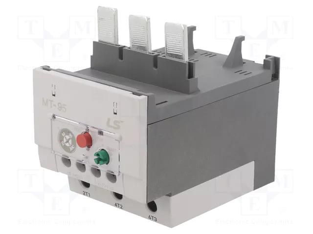 Thermal relay; Series: METASOL; Auxiliary contacts: NO + NC; IP20 LS ELECTRIC MT-95-70-95A