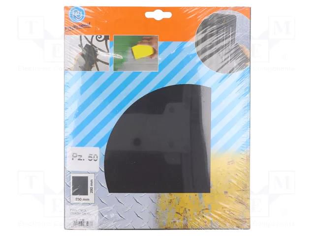 Cleaning cloth: sandpaper; Granularity: 180; 230x280mm PG PROFESSIONAL PG-T.09