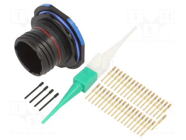 Connector: military; socket; male; PIN: 37; straight; crimped; 5A AMPHENOL AIR D38999/24ZD35PN