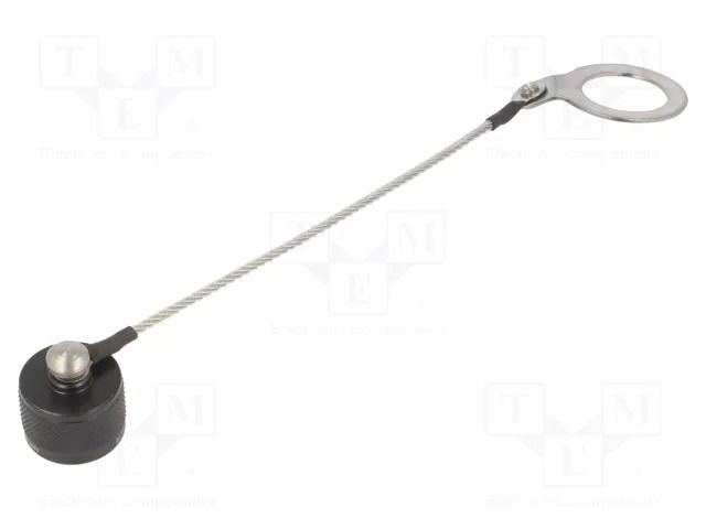 Protection cover; MIL-DTL-38999 Series III; size 9; black AMPHENOL AIR D38999/33Z09N