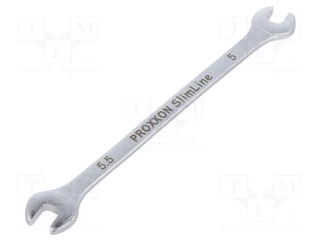 Wrench; spanner; 5mm,5.5mm; Chrom-vanadium steel; SlimLine PROXXON PR23828