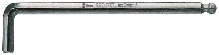 950 PKL L-key, metric, chrome-plated, 5.0x160, Wera 05022060001