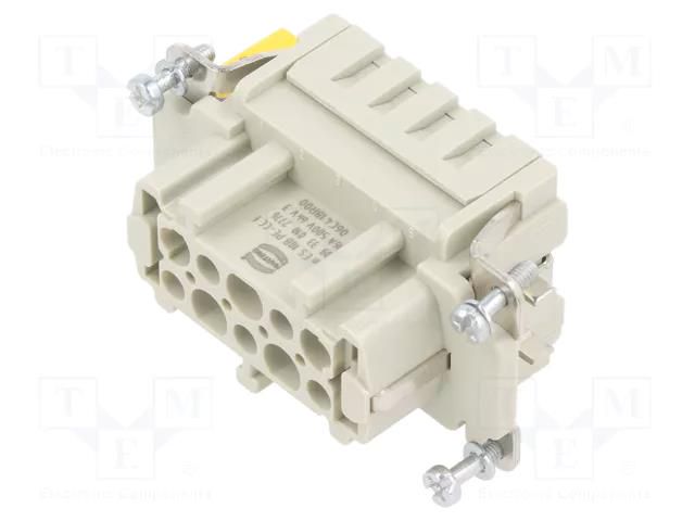 Connector: HDC; contact insert; female; Han® ES; PIN: 10; 10+PE HARTING 09330102776