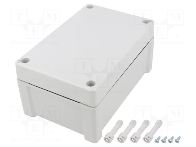 Enclosure: multipurpose; X: 122mm; Y: 187mm; Z: 90mm; TEMPO; grey FIBOX TPC191209
