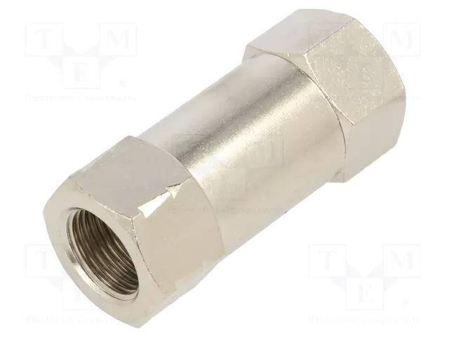 Check valve; Working press: 2÷8bar; nickel plated brass PNEUMAT 6062-3/8