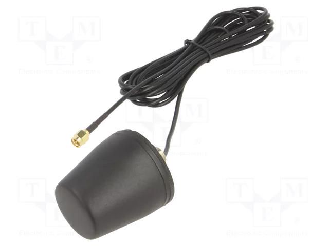 Antenna; 2G,3G,4G,GSM,LTE; 1.4dBi,2.6dBi,3.2dBi; screw type 2J Antennas 7624B300LL100SMA