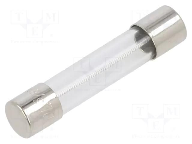 Fuse: fuse; 375mA; 250VAC; time-lag; cylindrical,glass; 6.3x32mm EATON/BUSSMANN BK-MDL-3-8-R