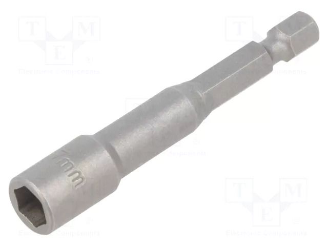 Screwdriver bit; 6-angles socket; 1/4"; HEX 7mm FELO FL03907010