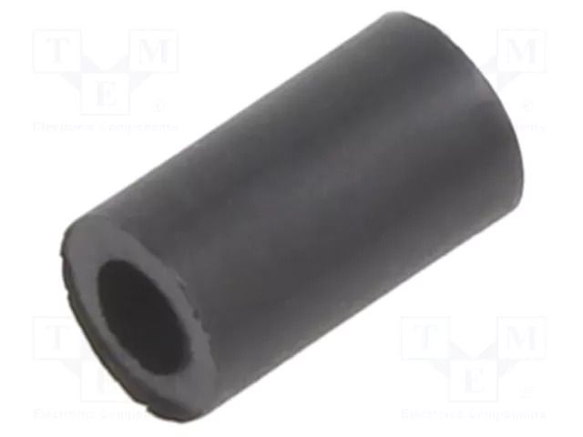 Spacer sleeve; cylindrical; polyamide; L: 7mm; Øout: 4mm; black DREMEC DR384/2.2X7