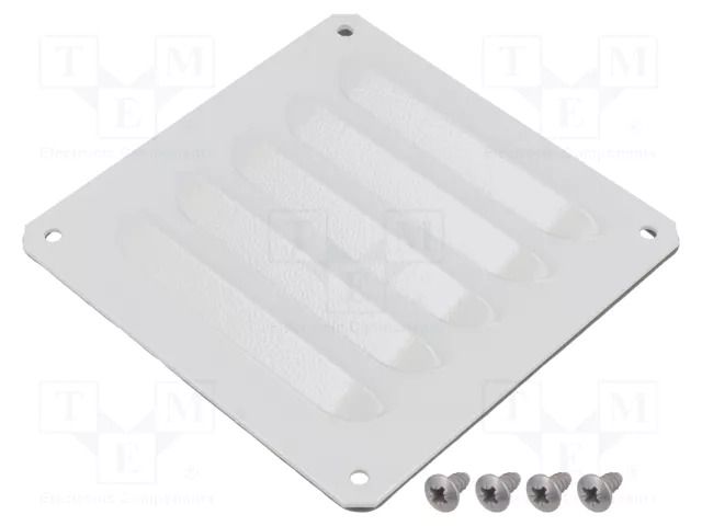 Guard; steel; Cutout: 95x104mm; IP23; Mounting: screw; RAL 7035 SCHNEIDER ELECTRIC NSYCAG104X95LM