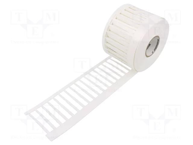 Label; polyester; white; -40÷150°C; slide; TM-I; UL94HB; W: 4mm; reel WEIDMÜLLER WM-2005490000