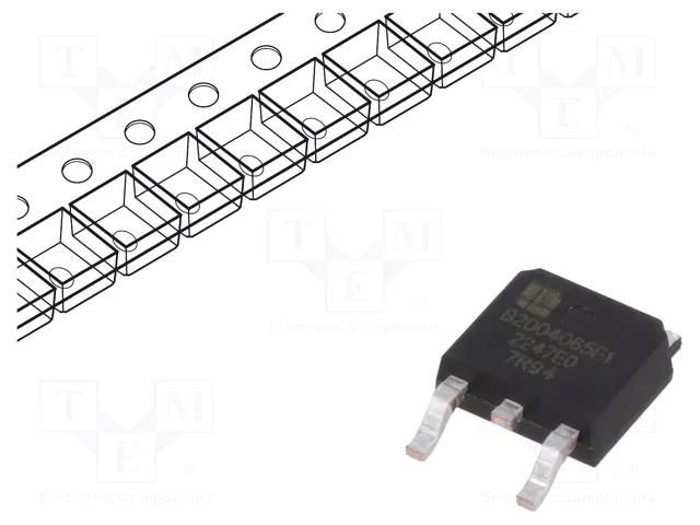 Diode: Schottky rectifying; TO252-2; SiC; SMD; 650V; 4A; reel,tape BASiC SEMICONDUCTOR B2D04065E1
