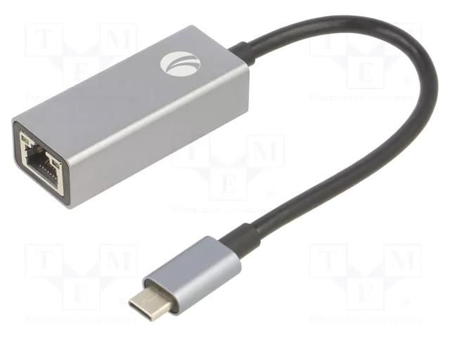 USB to Ethernet adapter; USB 3.1; silver; 5Gbps; 0.2m VCOM DU320M