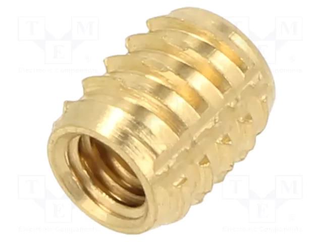 Threaded insert; brass; M4; L: 7.1mm; Features: duroplast; TRISERT® TAPPEX KVT-138M4