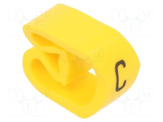 Markers; Marking: C; 8÷16mm; PVC; yellow; -30÷60°C; leaded; PA-3 PARTEX PA-30006AV40.C