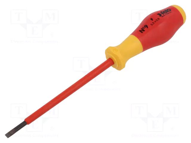 Screwdriver: insulated; slot; 3.5x0.8mm FELO FL91303590