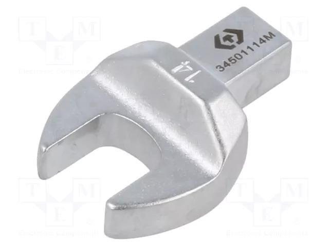 Wrench tip; torque,spanner; 14mm; Mounting: 9x12 KING TONY KT-34501114M