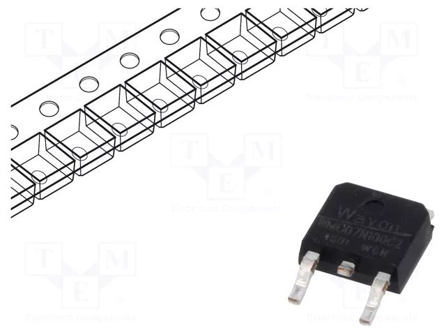 Transistor: N-MOSFET; WMOS™ C2; unipolar; 1kV; 2.2A; Idm: 12A; 65W WAYON WMO07N100C2-CYG