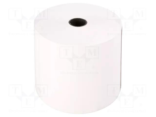 Office supplies: thermal roll; white; W: 80mm; L: 80m; Ø: 80mm; 10rl. QOLTEC QOLTEC-51889
