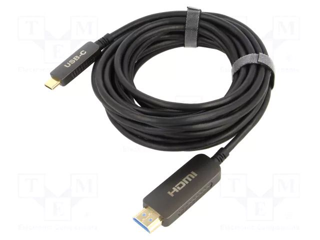 Adapter; HDCP 2.2,HDMI 2.0; HDMI plug,USB C plug; gold-plated VCOM D3742CH-5.0