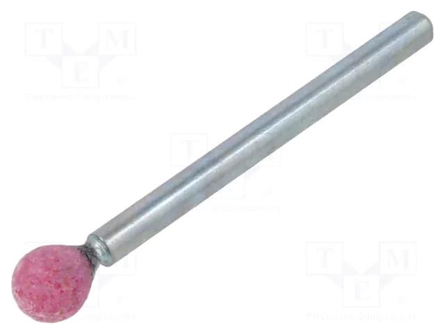 Grindingstone; Ø: 6mm; Ø: 3mm; aluminium oxide; Mounting: rod 3mm PG PROFESSIONAL PG-ME.002