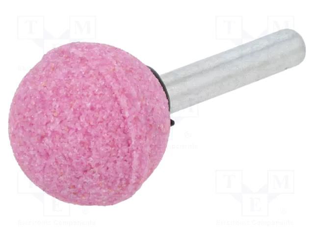 Grindingstone; Ø: 25mm; Ø: 6mm; aluminium oxide; Mounting: rod 6mm PG PROFESSIONAL PG-ME.008