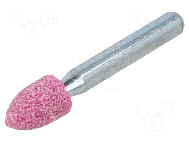 Grindingstone; Ø: 10mm; Ø: 6mm; aluminium oxide; Mounting: rod 6mm PG PROFESSIONAL PG-ML.004