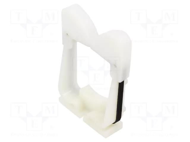 Screw mounted clamp; ØBundle : 71.4mm; polyamide; natural PANDUIT RER2.0-S6-X