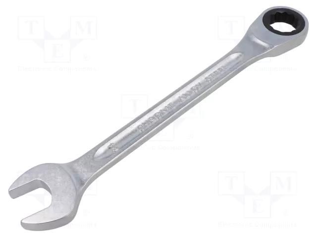 Wrench; combination spanner,with ratchet; 24mm; L: 296mm STAHLWILLE ST-40172424