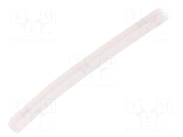 Hole and edge shield; polyetylene; L: 10m; natural; H: 6.1mm; W: 6mm FIX&FASTEN KG-030