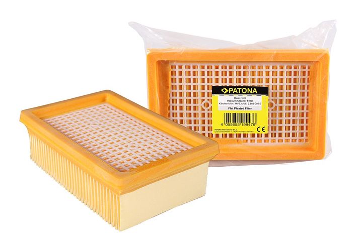 PATONA flat pleated filter f. Kärcher MV4 MV5 MV6 2.863-005.0, PATONA 9562 4055655199476