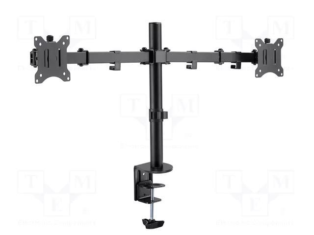 Monitor holder; 8kg; 17÷32"; Arm len: 390mm; for two monitors LOGILINK BP0098