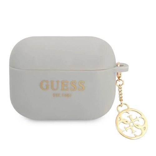 Guess GUAPLSC4EG AirPods Pro cover grey/grey Silicone Charm 4G Collection, Guess 3666339039318 3666339039318