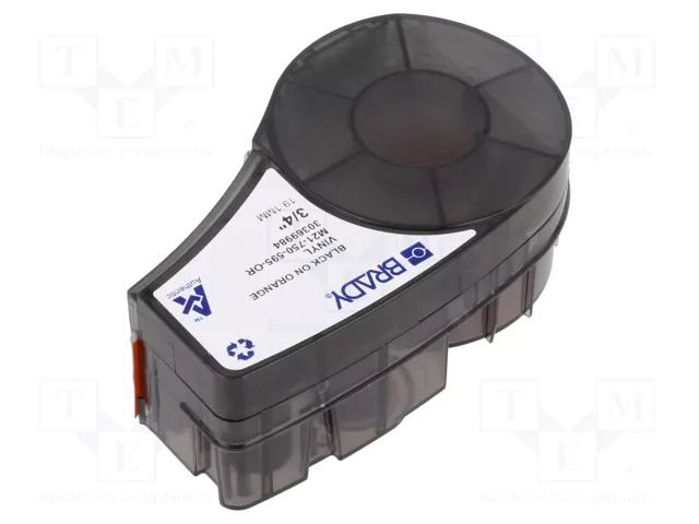 Tape; 19.1mm; 6.4m; orange; Character colour: black BRADY BRADY-142804