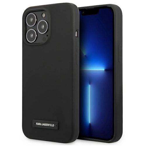 Karl Lagerfeld Silicone Plaque Case for iPhone 13 Pro / iPhone 13 - Black, Karl Lagerfeld 3666339048785 3666339048785