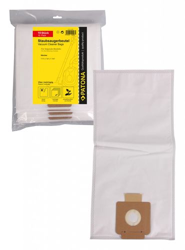 PATONA 10 vacuum cleaner bag multi layer fleece f. Kärcher T 7/1 T9/1 T10/1 6.904-084.0, PATONA 9569 4055655202961