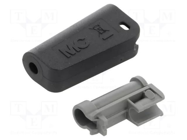Case; black; Overall len: 36.3mm; Socket size: 4mm STÄUBLI KT-L-4-30-21