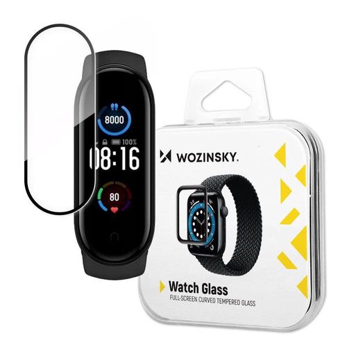 Wozinsky Watch Glass hybrid glass for Xiaomi Mi Band 5 black, Wozinsky 5907769309892 5907769309892