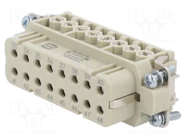 Connector: HDC; female; 16A; 250V; Han® A; PIN: 16; 16+PE; UL94V-0 HARTING 09200162816