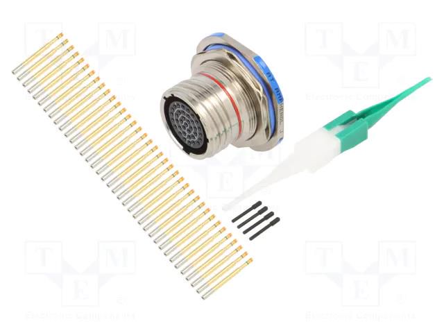Connector: military; socket; female; PIN: 37; straight; crimped AMPHENOL AIR D38999/24FD35SN