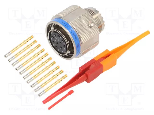 Connector: military; plug; female; PIN: 10; straight; crimped; 7.5A AMPHENOL AIR D38999/26FC98SN
